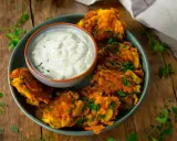 Knusprige, zerdrückte Kartoffeln mit Kräutern und einem cremigen Dip. Ein köstlicher smashed potato salat für jeden Anlass.