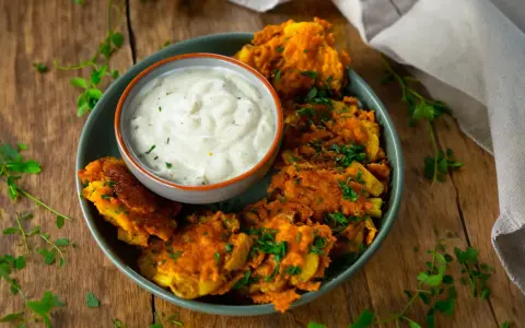 Knusprige, zerdrückte Kartoffeln mit Kräutern und einem cremigen Dip. Ein köstlicher smashed potato salat für jeden Anlass.